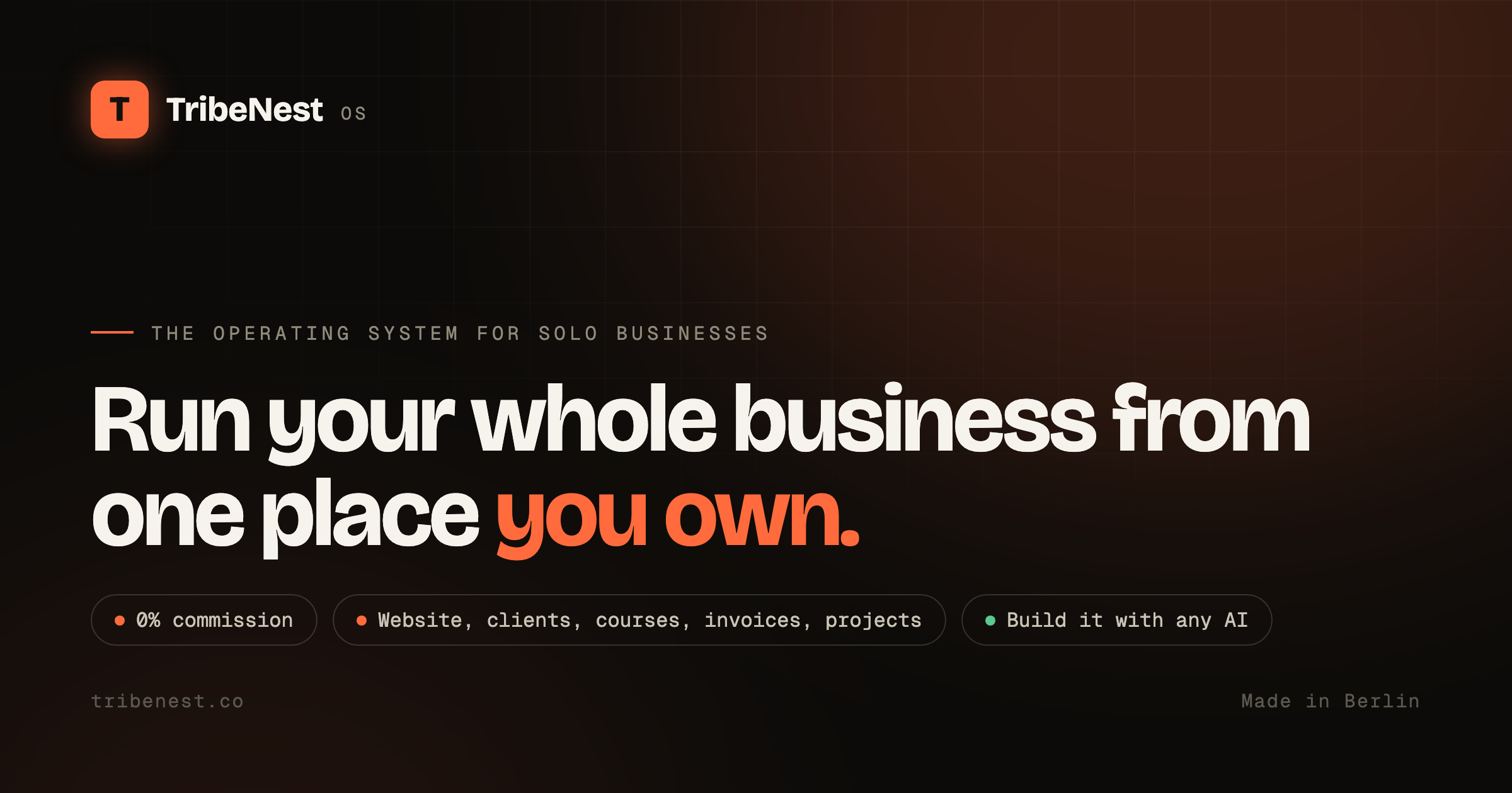 Built an AI Native Business OS where users don't spend credits, bring your own Claude/ChatGPT for in logo